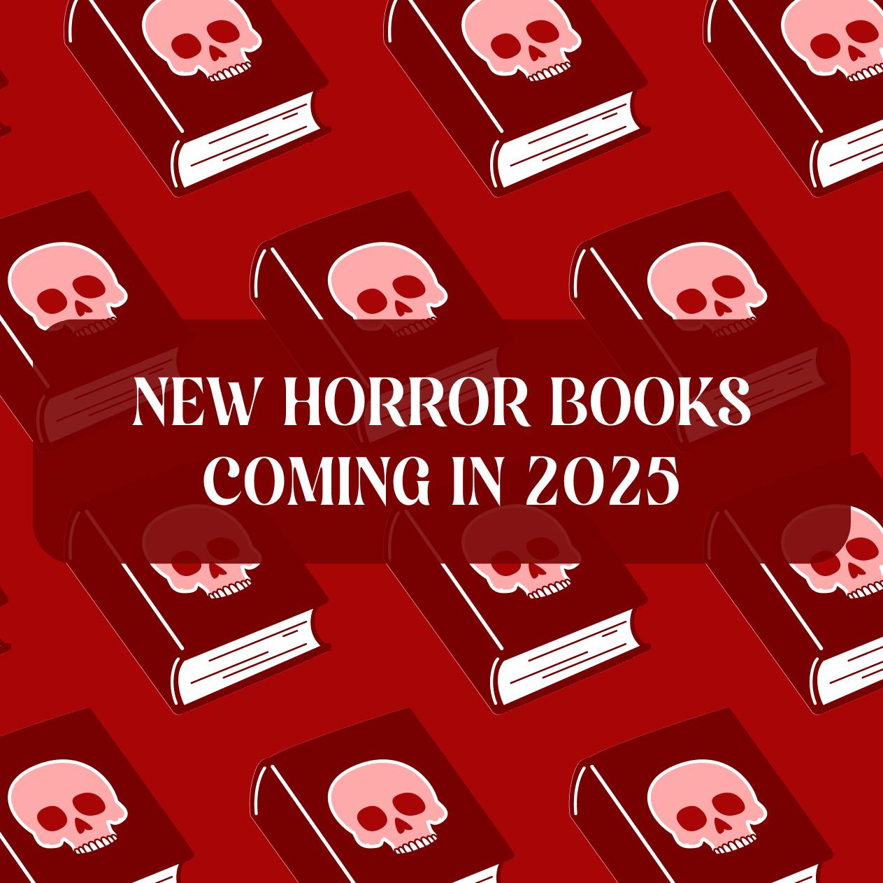 Graphic with Horror Books theme