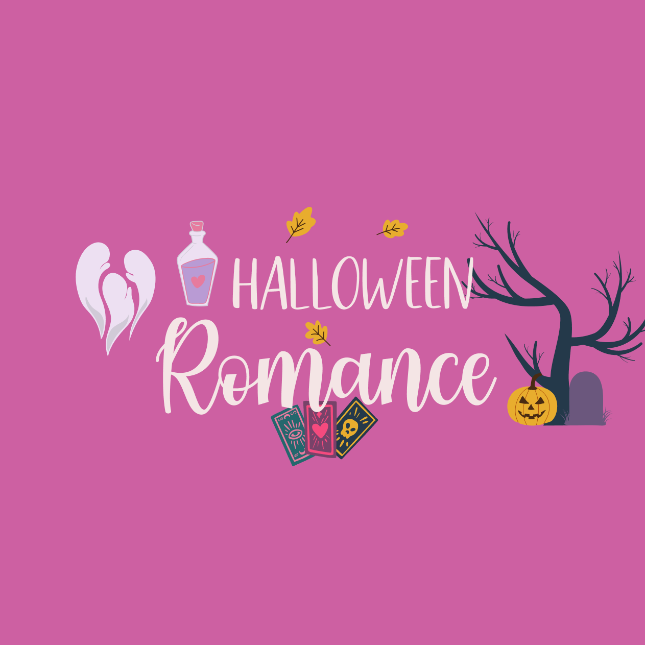 Graphic with Halloween Romance theme