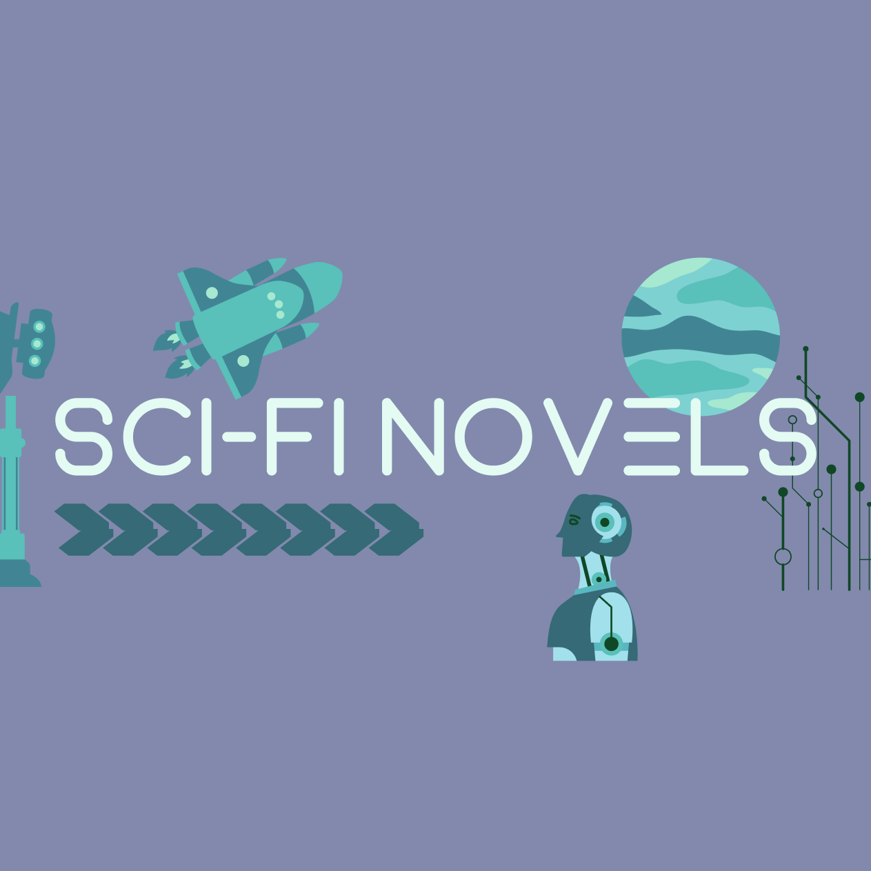 Graphic with Sci-Fi theme