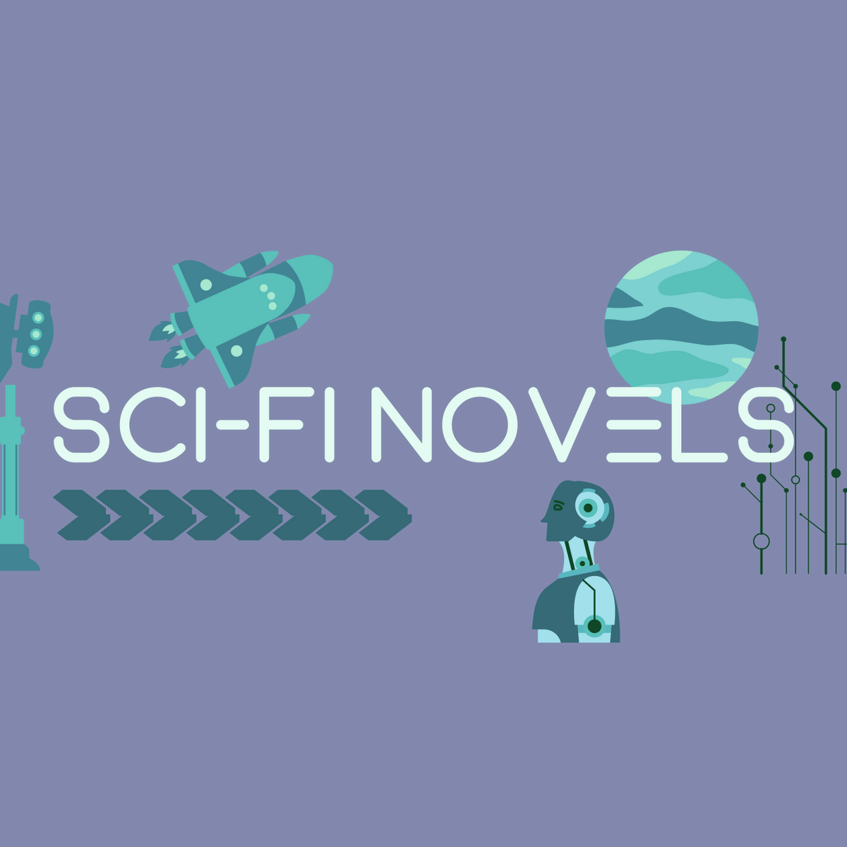 Graphic with Sci-Fi theme