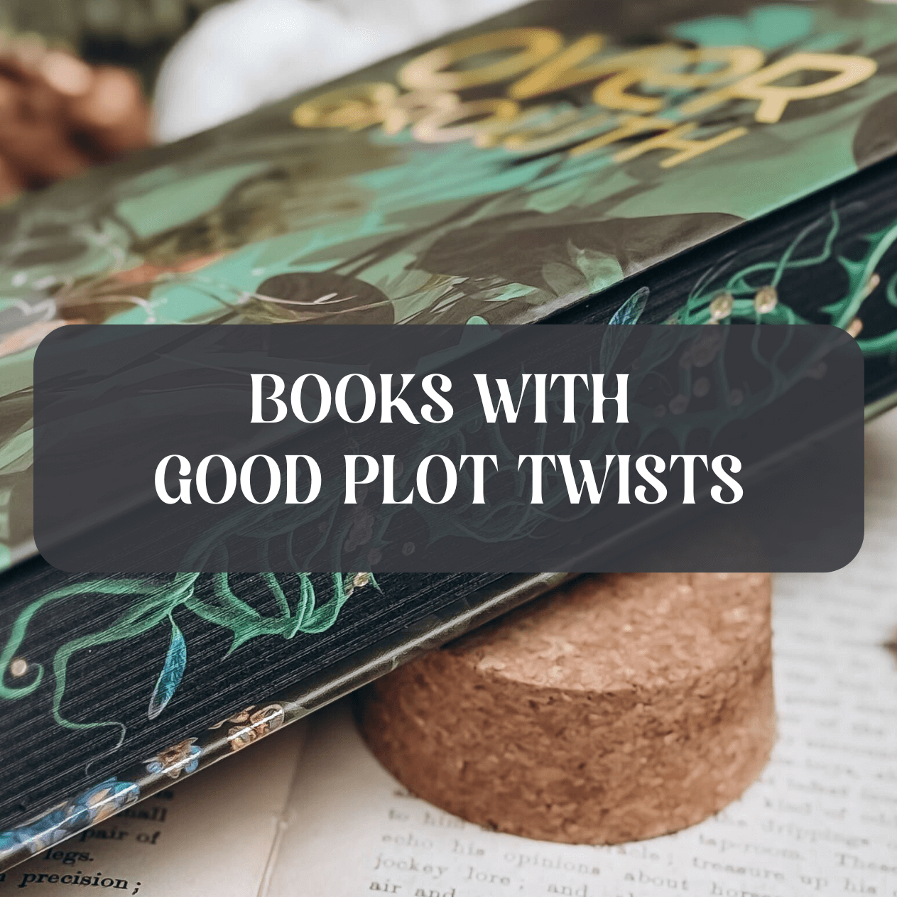 Graphic with books with good plot twists