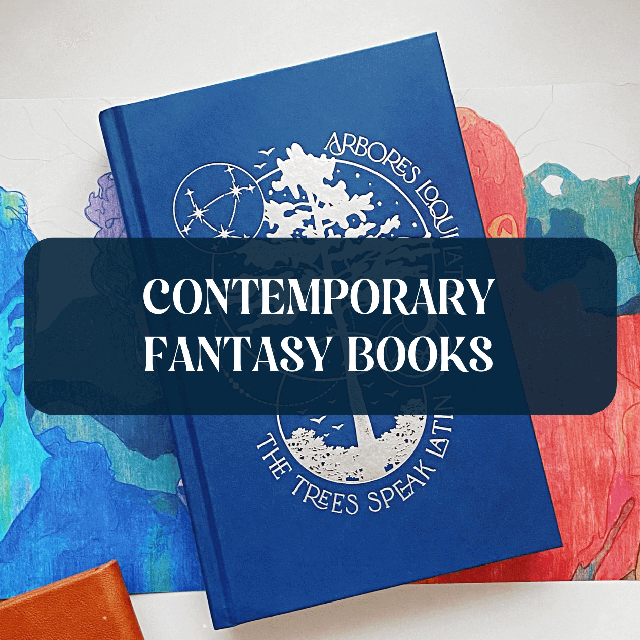 Graphic with contemporary fantasy theme
