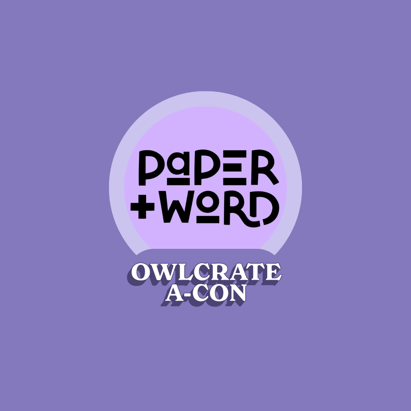 Paper and Word logo on purple background