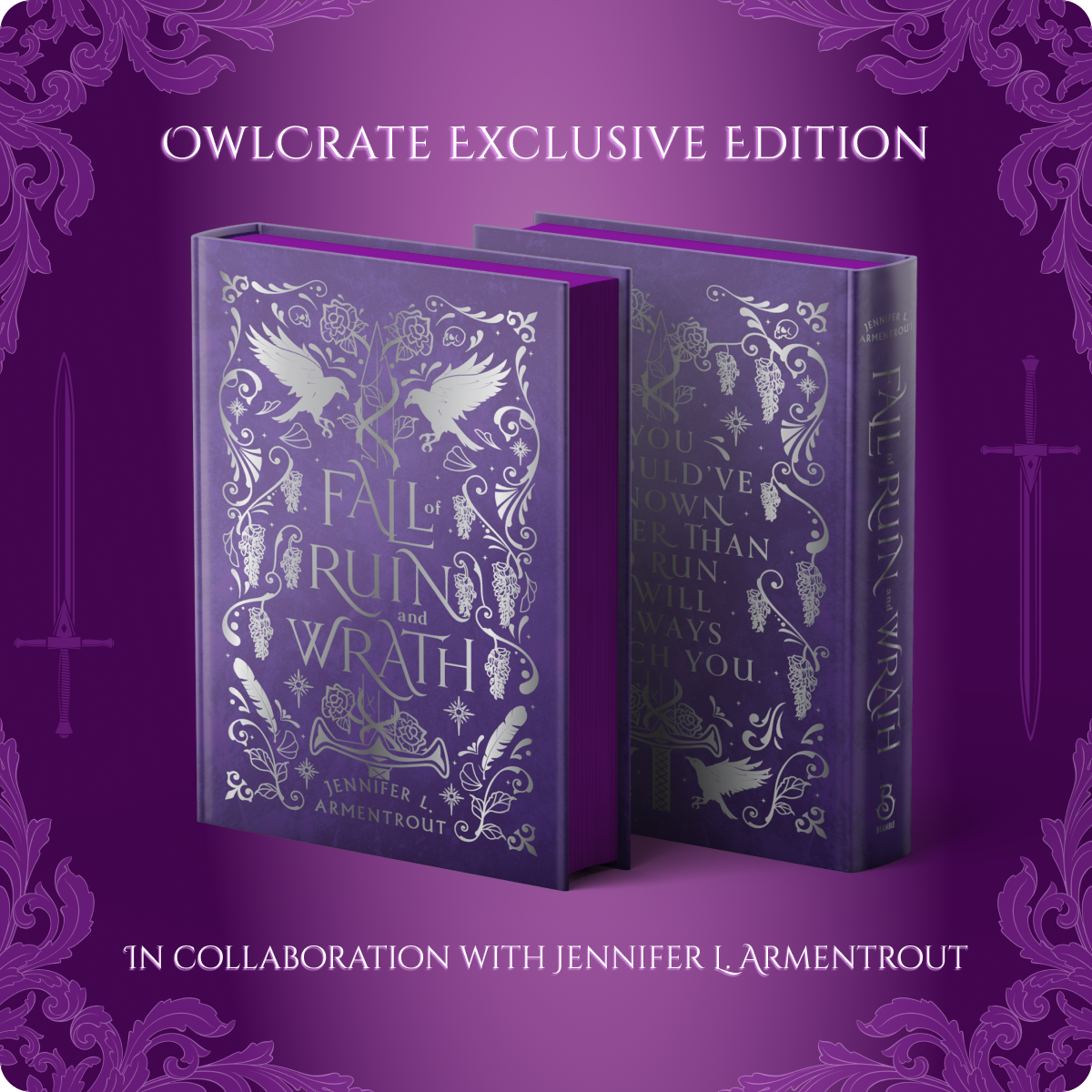 OwlCrate Exclusive Edition Fall of Ruin and Wrath in Collaboration with Jennifer L. Armentrout