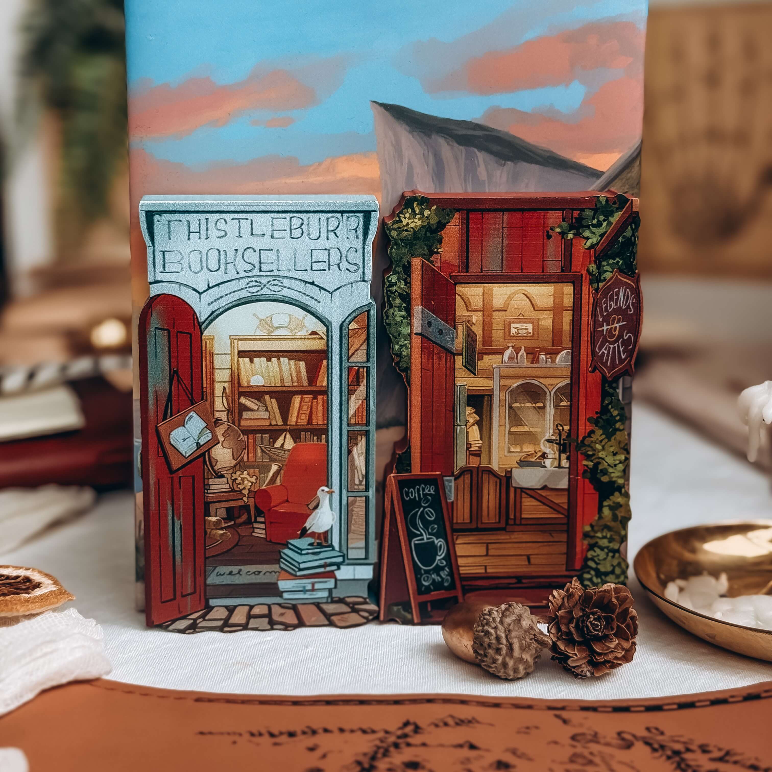 Legends & Lattes bookends