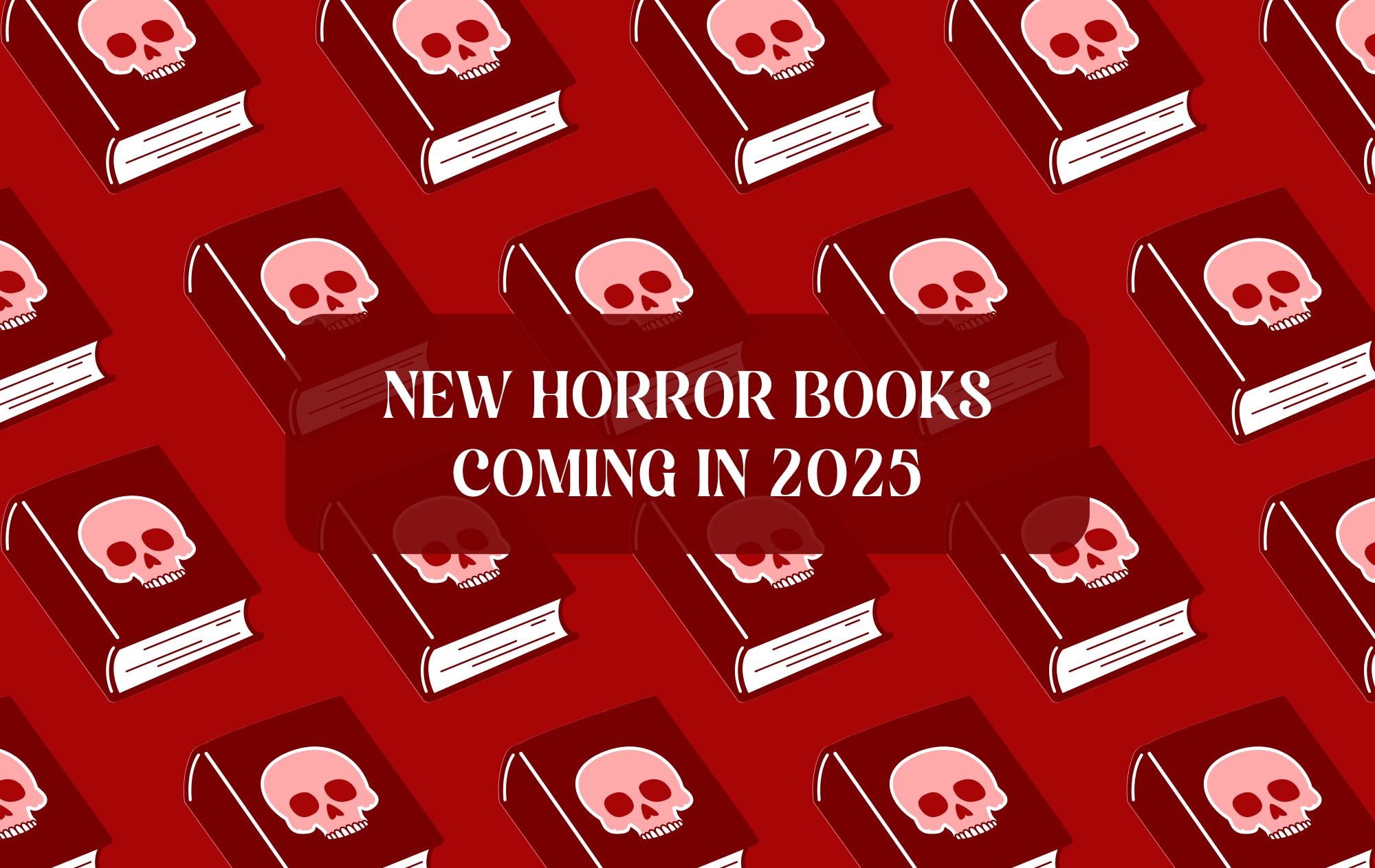 Graphic with Horror Books theme