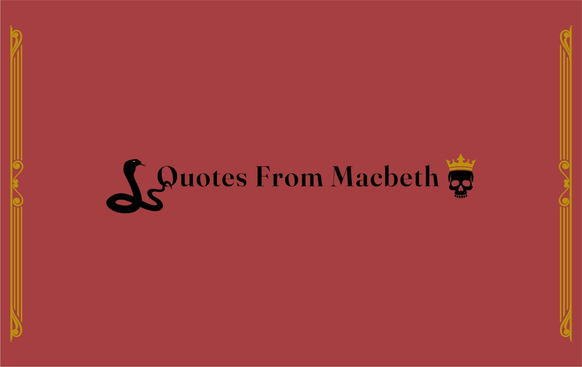 Blue graphic with text "Quotes from Macbeth"