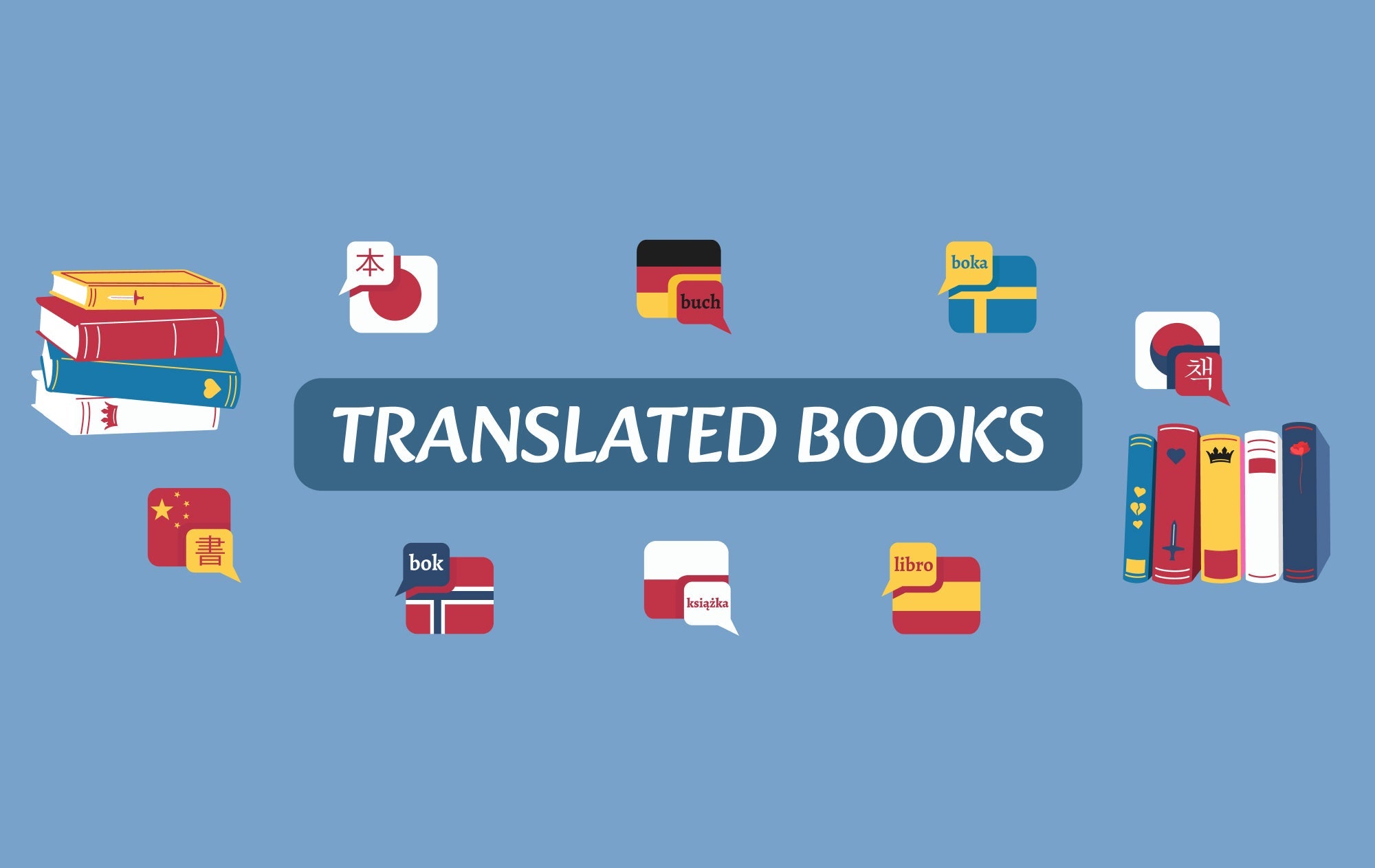 Graphic with flags of different countries