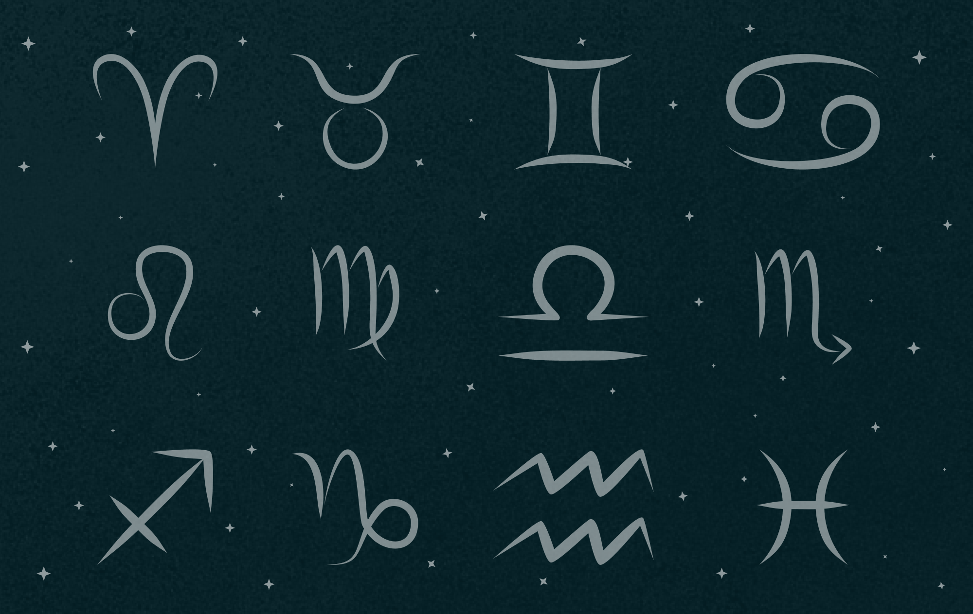 zodiac signs graphic