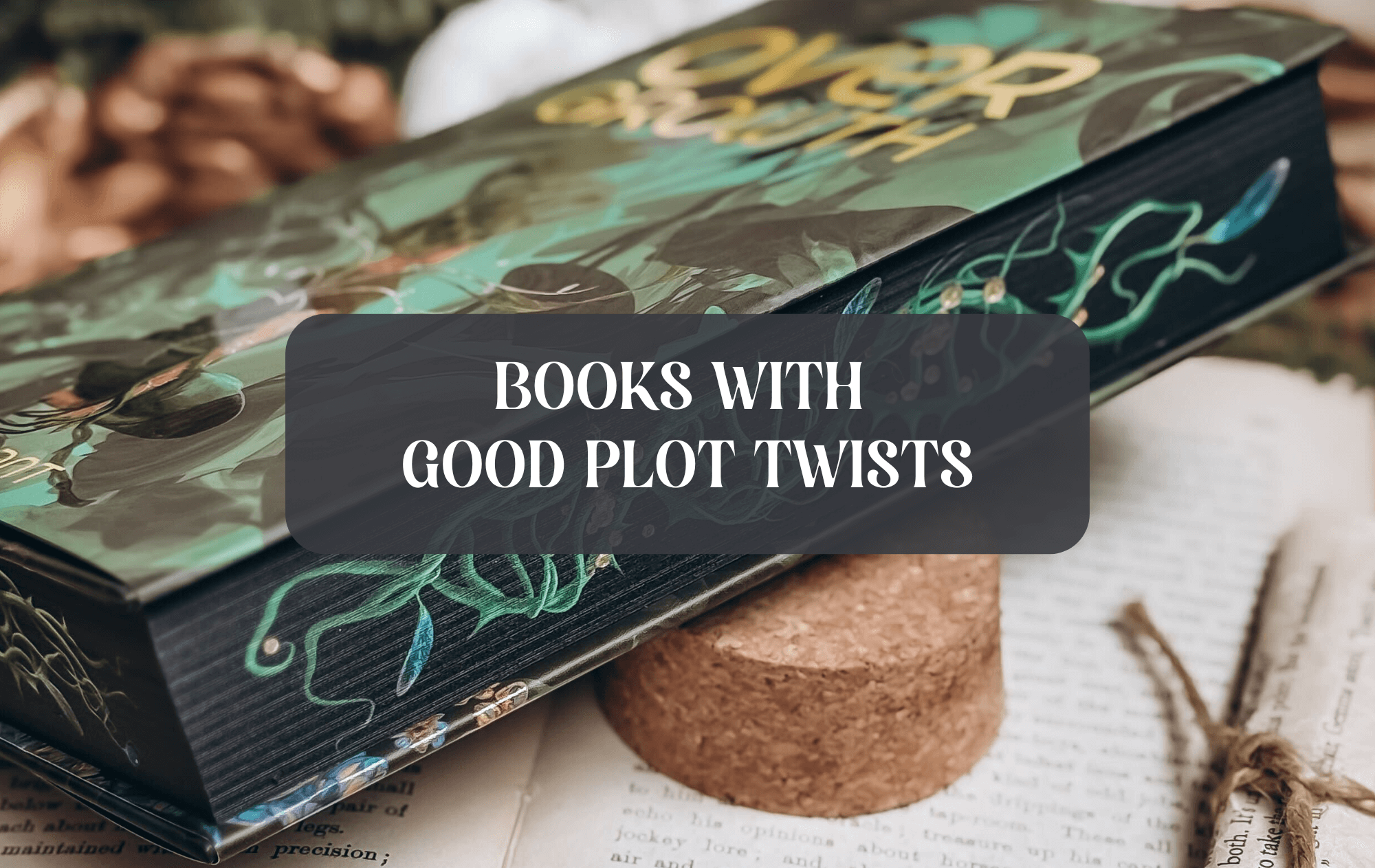 Graphic with books with good plot twists