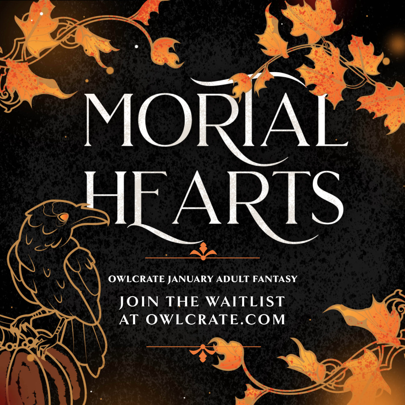 Mortal Hearts OwlCrate January Adult Fantasy Join the Waitlist at OwlCrate.com