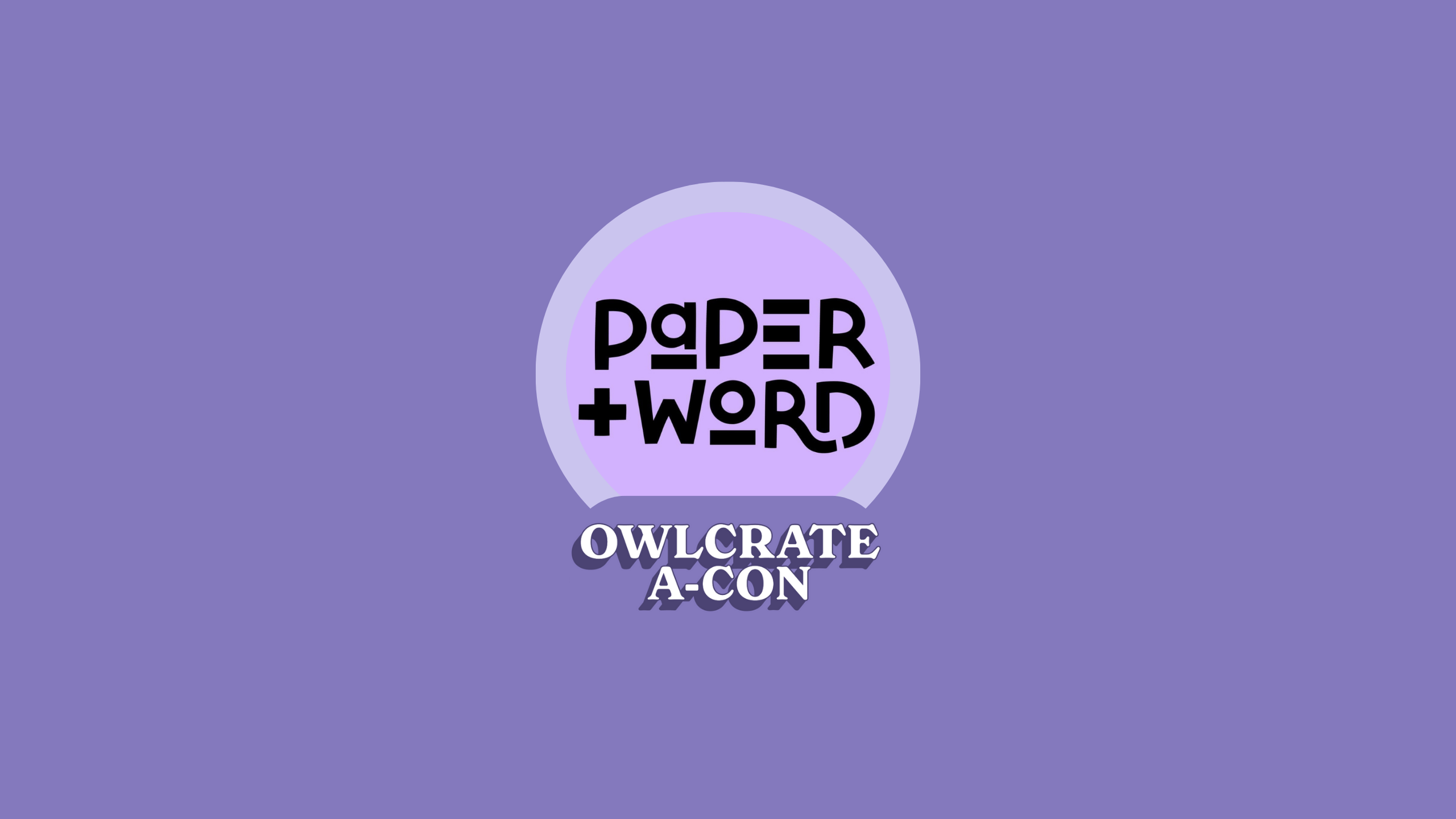 Paper and Word  logo on purple background