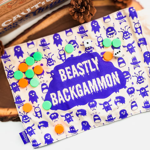Beastly Backgammon Travel Set