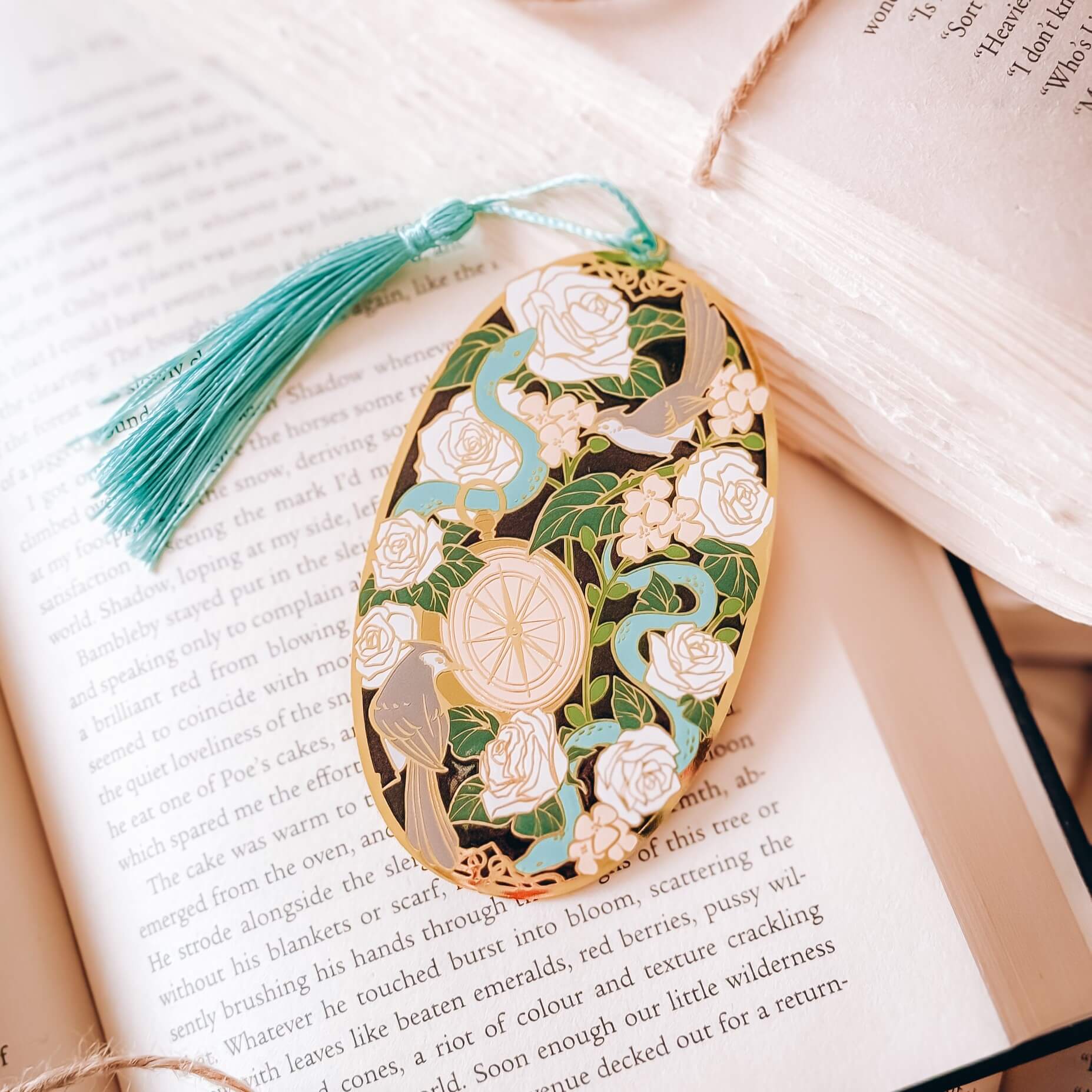 Ballad of Songbirds and Snakes metal bookmark