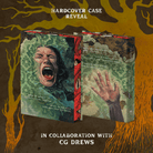 Hardcover case reveal of You Did Nothing Wrong in collaboration with CG Drews. Covers show a screaming face melding into green, damask wallpaper. 