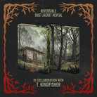 The front and back covers of the Wolf Worm dust jacket, showing a decrepit cabin in the woods. 