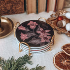 Belladonna-inspired coaster set