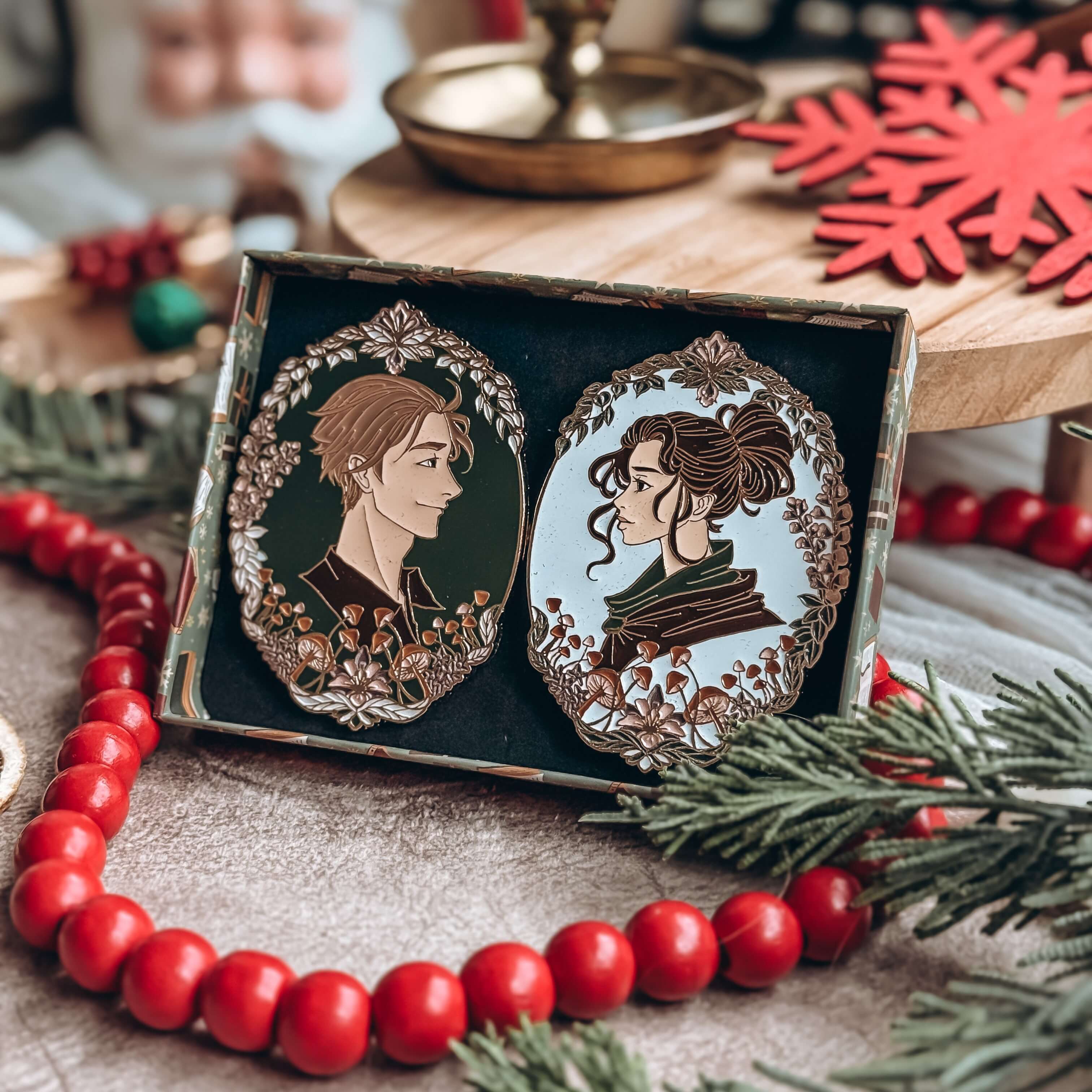 Emily Wilde’s Encyclopaedia of Faeries-inspired pin set