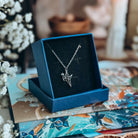 Six Crimson Cranes necklace