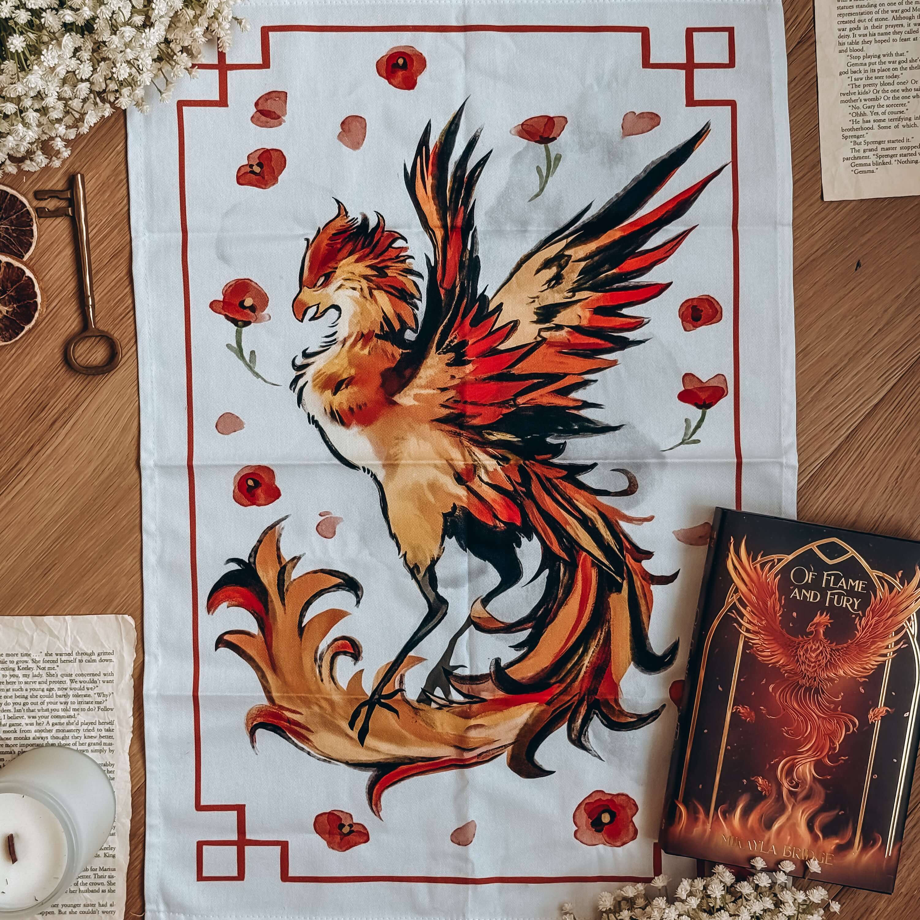 The Poppy War tea towel