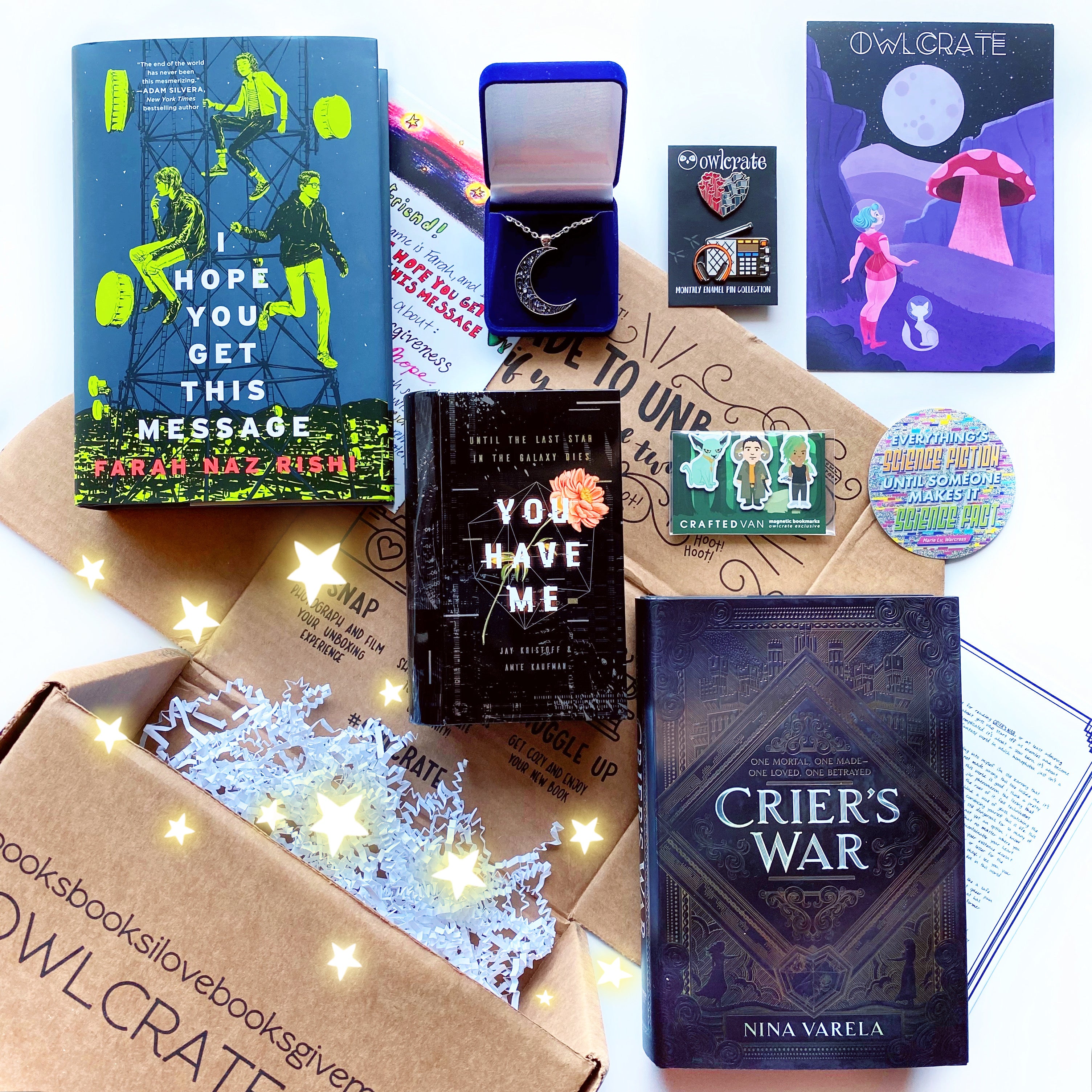OwlCrate October 2019 'DAWN OF A NEW WORLD' Box