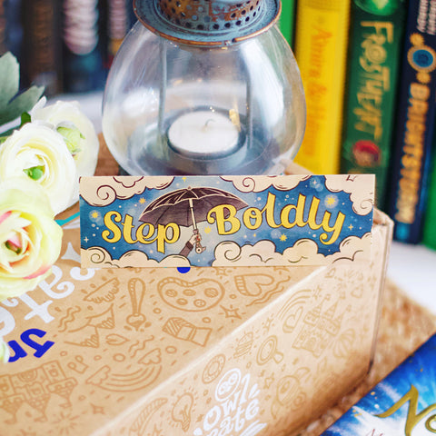 Step Boldly and Burn Brightly Wooden Bookmark