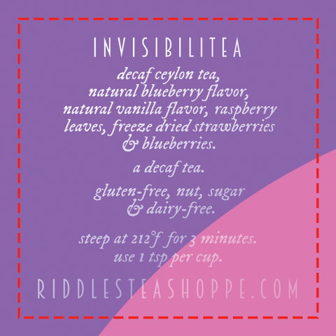 Invisibili-Tea - Sample Bag