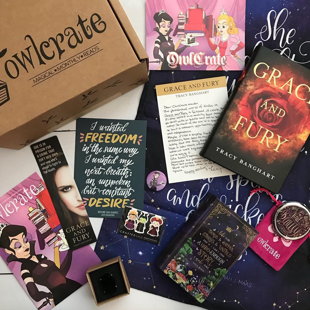 OwlCrate August 2018 'RUTHLESS ROYALS' Box