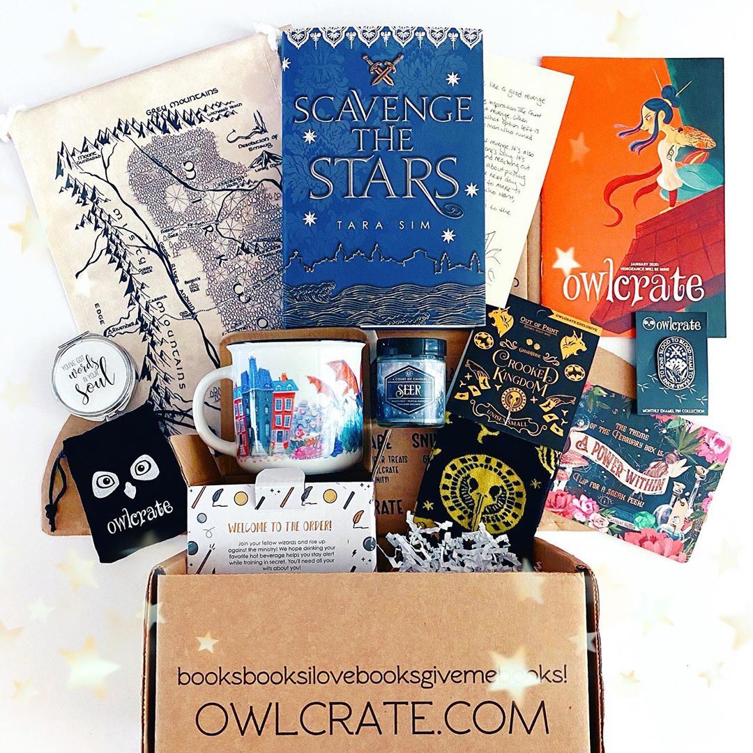 OwlCrate January 2020 'VENGEANCE WILL BE MINE' Box